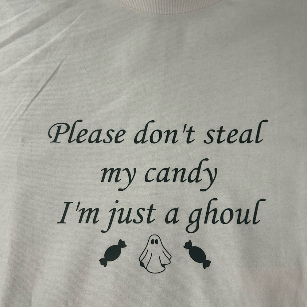 Graphic Tee with Halloween Saying
